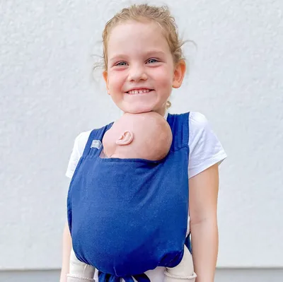 Image de HOPPEDIZ Accessoires pour poupées Porte-poupée marine