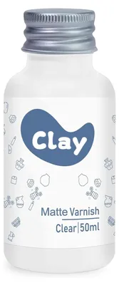 Klarlack für lufttrocknende Modelliermasse, 50 ml, matt, wasserdicht