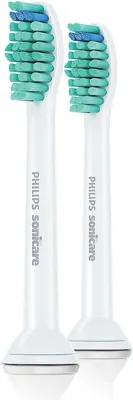 Produktbild von Philips Sonicare Original Aufsteckbürste ProResults HX6012/07, bis zu 2x mehr Plaqueentfernung, 2er Pack, Standard, Weiß