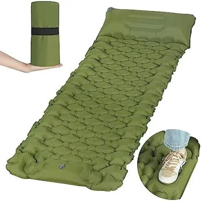 Produktbild von Inflationsfähige Campingmat mit Fußpump und Luftkissen