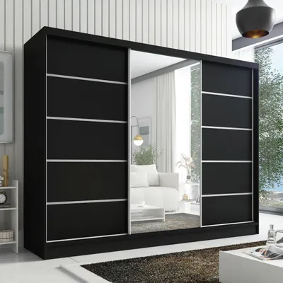 Produktbild von Schwebetürenschrank AURELIA 1 Schwebetürenschrank AURELIA 2 200 cm mit Spiegel, 3 Türen, 3 Schubladen