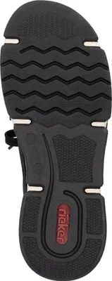 Produktbild von Rieker Damen Sneaker Schlupfschuh mit Plateau und weichem Gummizug, Größe:41 EU, Farbe:Mehrfarbig