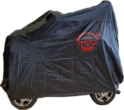 CUHOC Elektromobil Senioren Abdeckung - Seniorenmobil Abdeckung 170x61x117 - Elektromobile Schutzhülle Schwarz - Seniorenmobile Redlabel