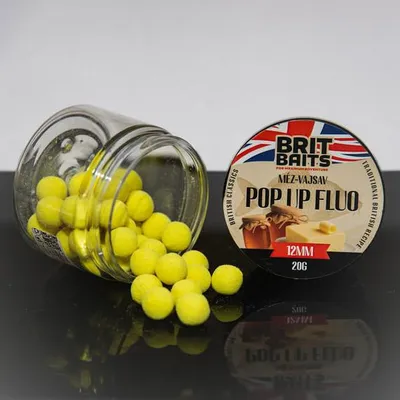 Produktbild von BritBaits Pop Up fluo Honig-Buttersäure 12 mm