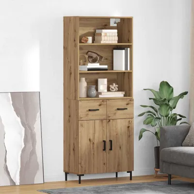 Obrázek produktu pro vidaXL Highboard Artisan dub 69,5 x 34 x 180 cm Materiál na bázi dřeva