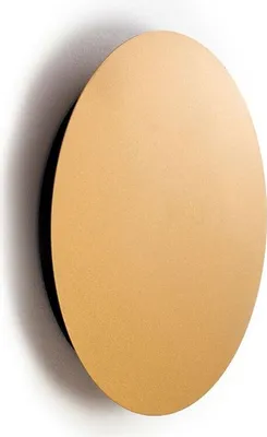 Produktbild von LED Wandlampe Metall 3000 K warmweiß 130 lm rund D: 25 cm in Gold matt Modern Wandleuchte