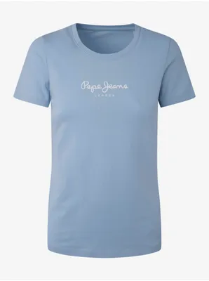 Produktbild von Hellblaues Damen T-Shirt Pepe Jeans New Virginia