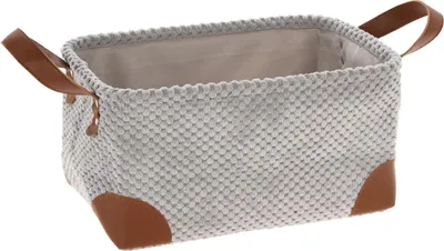 Obrázek produktu pro Úložný košík, manšestr s uchy, 30 x 20 x 15 cm