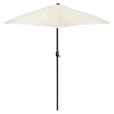 Zdjęcie produktu dla Składany parasol ogrodowy balkonowy regulowany 210 cm beżowy