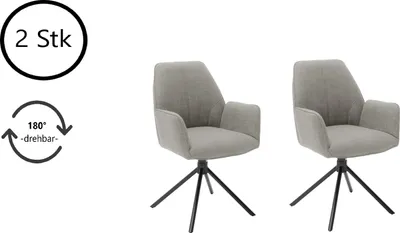 Produktbild von Esszimmerstuhl Sitzmöbel Polsterstuhl Küchenstuhl Stuhl "Pettau II" (2-er Set) Cappuccino
