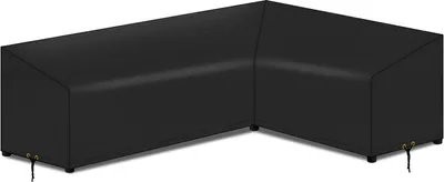 Produktbild von Obal na zahradní nábytek ve tvaru L 420D Oxford Voděodolná větruvzdorná plachta Ochranný obal na pohovku, 286x222x78cm