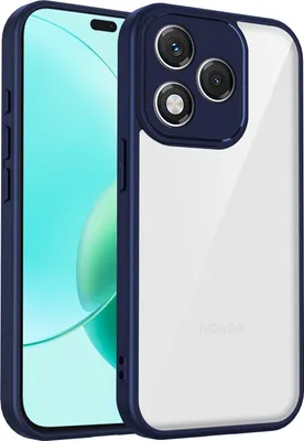 Produktbild von Hülle für Honor 400 Lite Transparente Rückseite TPU Bumper Stoßfest Handyhülle Blau