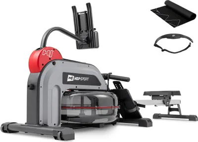 Obrázek produktu pro Hop-sport Vodní veslovací trenažér Titan | Vodní systém odporu | Nosnost 150 kg