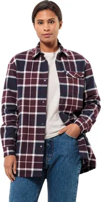 Zdjęcie produktu dla Koszulka z długim rękawem Jack Wolfskin Van View, czerwona, rozmiar XL, damska, czerwona, rozmiar XL