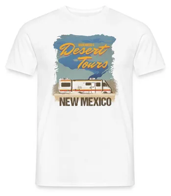 Produktbild von Spreadshirt Breaking Bad Desert Tours New Mexico Männer T-Shirt, M, Weiß