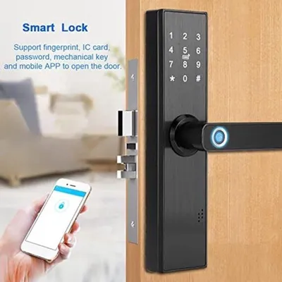 Productafbeelding van Slimme Deurslot - Keyless Biometrisch Vingerafdrukslot - WiFi - 5 Ontgrendelingsmethoden
