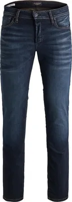 Produktbild von Jack & Jones 12118215, Blau, Jeans, Baumwolle, Elasthan, Nicht bleichen, Nicht im Wäschetrockner trocknen, Schonwaschgang (40°C)