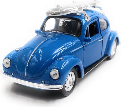 Image de Onwomania Coccinelle Beetle Hardtop Modèle réduit de voiture Surf Bleu Mst. 1:34