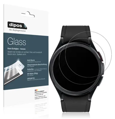 Produktbild von 2x Schutzfolie für Samsung Galaxy Watch 6 Classic (43mm) matt - Anti-Shock 9H Folie dipos Glass Kunststoffglas