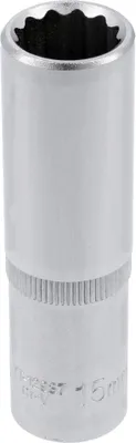 Obrázek produktu pro Yato YT-12937, 1 kusů, 12bodový, 25,4 / 2 mm (1 / 2"), Nerezová ocel, 77 mm