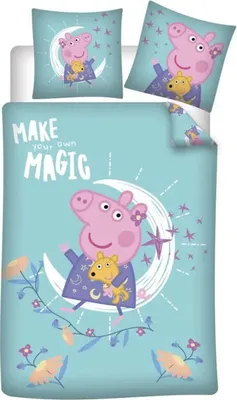 Produktbild von Peppa Wutz Kinder Bettwäsche Mikrofaser 2tlg Set 135/140x200 63x63 cm