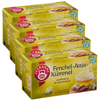 Obrázek produktu pro Čajová konvice Fenykl anýz a kmín aromatický a pikantní 60g balení po 4 kusech