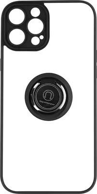 Produktbild von Avizar, Hybrid Handyhülle mit Ring-Halterung für Apple iPhone 14 Pro Max, Schwarz
