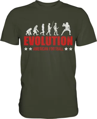 Produktbild von American Football Evolution T-Shirt – Urban Khaki / M