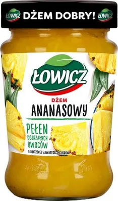 Obrázek produktu pro Nízkoslazený ananasový džem Łowicz 280 g