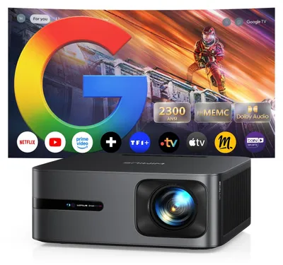 Immagine prodotto di Proiettore Beamer 2200 lumen ANSI - Supporto 4K - Portatile - Ideale per home cinema