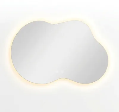 Produktbild von SensaHome Nathan Badezimmerspiegel mit LED-Beleuchtung – Dimmbar – 2700K/4500K/6400K – Asymmetrisch – 60x90 cm