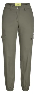 Immagine prodotto di Jack & Jones, pantaloni cargo da donna, modello Jxkendal-zoe, taglio alla caviglia, colore verde oliva scuro, taglia M