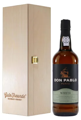 Produktbild von Don Pablo Portwein -WHITE- mit Geschenk-Holzkiste