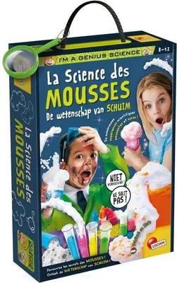 Image de Laboratoire Scientifique de Mousse Lisciani I'm a Genius, Science des Mousses, Pistolet à Mousse, 15 Expériences