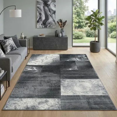 Immagine prodotto di Carpetsale24 Tappeto Design per Soggiorno Moderno Morbido Pelo Corto Taglio Contorno Facile da Pulire, Dimensioni: 200x290 cm