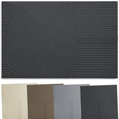 Produktbild von Fußmatte Eingangsmatte Schmutzfangmatte - Rutschfest - Waschbar - 40 x 60 cm - Anthrazit - Für Innen und Außen
