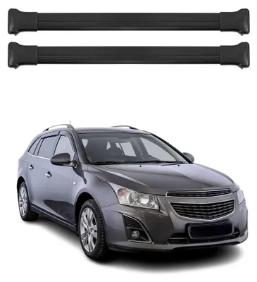 Imagen del producto de Soportes básicos para portaequipajes, para Chevrolet Cruze Kombi, modelos 2008-2016, de aluminio, color , juego de 2 piezas