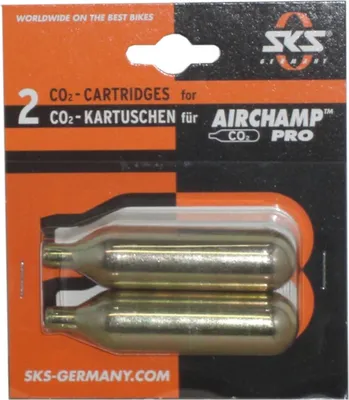 Produktbild von SKS Ersatzkartusche Airchamp Pro 2 Kartuschen,á 16g,auf Karte,oh. Gewinde