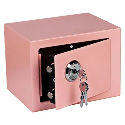 Produktbild von Extralink Home Safe für zu Hause und Büro, Schlüsselkasten, Tresor, rosa, S-404