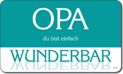 Produktbild von Kesper Dekor-Schneidbrett "Opa du bist einfach wunderbar" 23,5 x 14 cm, Melamin