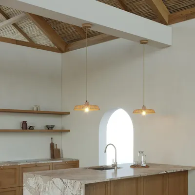 Immagine prodotto di Creative-Cables Lampada a sospensione con paralume in rafia Moorea