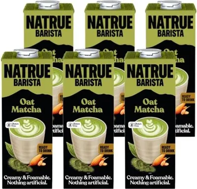 Produktbild von Natrue | Hafer Matcha Getränk - 6 X 1l - Veganes Getränk - Pflanzliche Milch - Matcha Geschmack