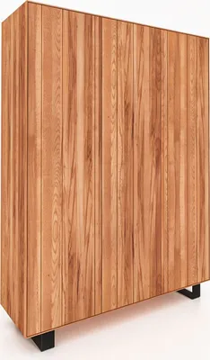 Produktbild von Kleiderschrank STEEL aus Massivholz, Kernbuche Naturgeölt