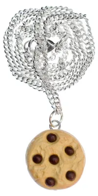 Produktbild von Cookie Kette Keks Miniblings Kette 45cm Chocolate Chips Kekse Süß Schokolade