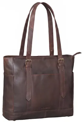 Produktbild von STILORD Solaya Shopper Damen Leder Groß mit Laptopfach 15,6 Zoll Handtasche Umhä