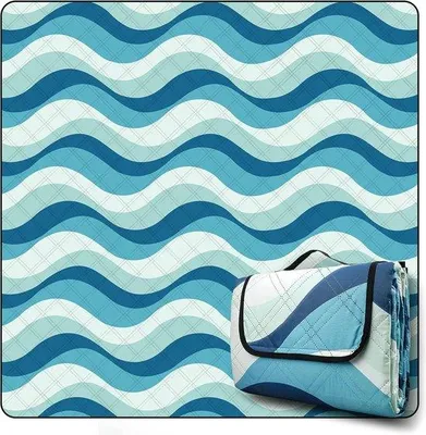 Produktbild von Famanu Picknickdecke XXL 200 x 200 cm - wasserfest und sandfrei, ideal für Outdoor-Aktivitäten