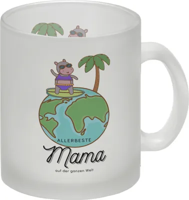 Produktbild von Allerbeste Mama Glas Tasse zum Muttertag