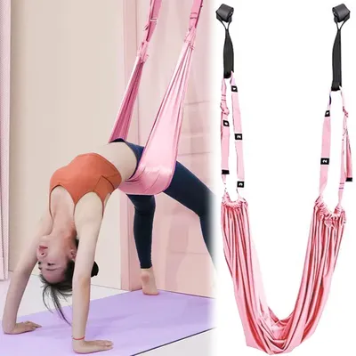 Imagen del producto de Banda de yoga elástica, con longitud de correa ajustable y flexible, ideal para pilates y danza