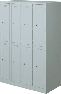 Zdjęcie produktu dla Szafka BISLEY w kolorze jasnoszarym PL3050Q2645, 8 przegródek, 120,0 x 50,0 x 180,0 cm