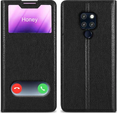 Obrázok produktu pre Cadorabo Protective Case for Huawei MATE 20 Case in Black Puzdro na mobilný telefón Book Case Cover Etui